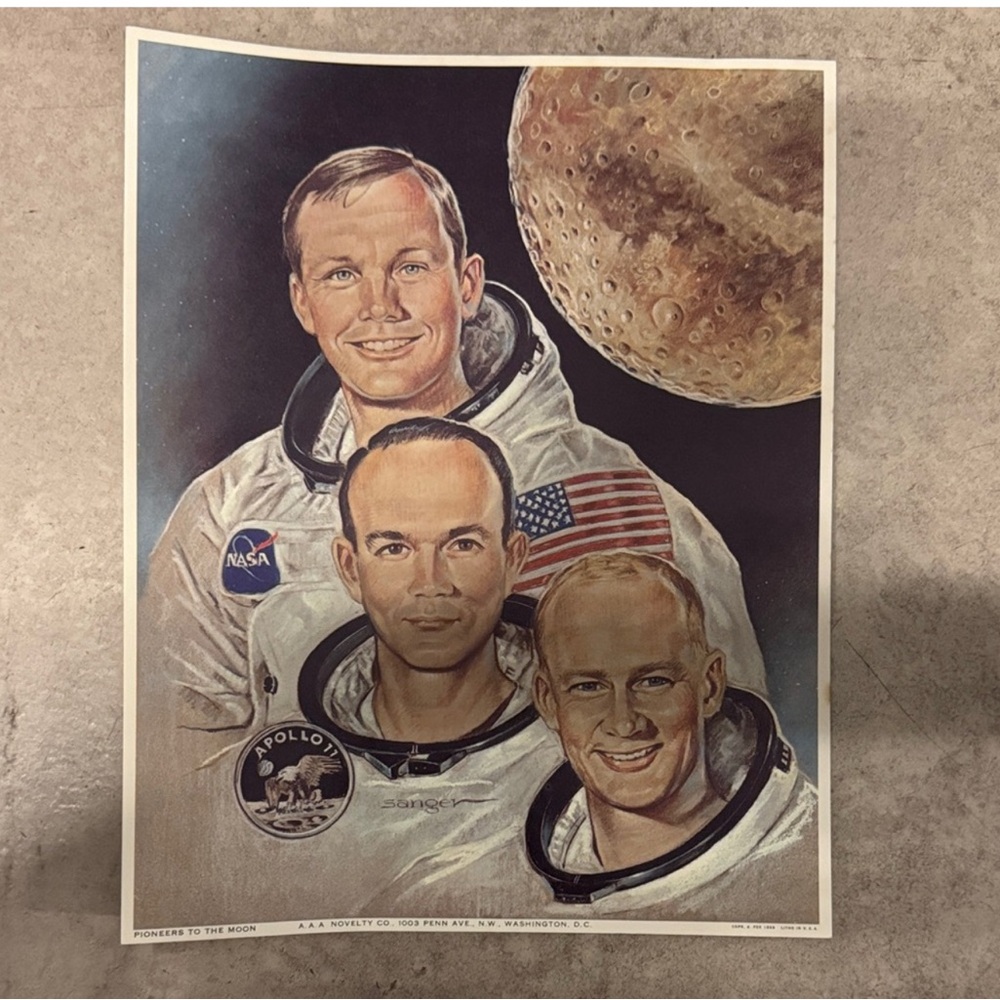 NASA Apollo 11 Astronauts Poster